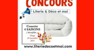 Gagnez une Couette 4 SAISONS Microfibre