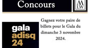 Gagnez une paires de billets VIP pour le gala de l'ADISQ (1200 $)