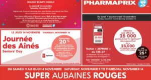 Circulaire Pharmaprix du 9 novembre au 14 novembre 2024