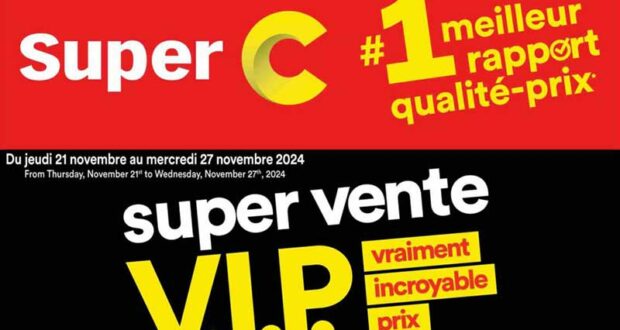 Circulaire Super C du 21 novembre au 27 novembre 2024