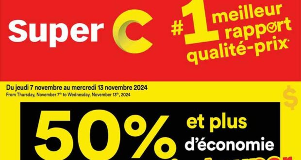 Circulaire Super C du 7 novembre au 13 novembre 2024