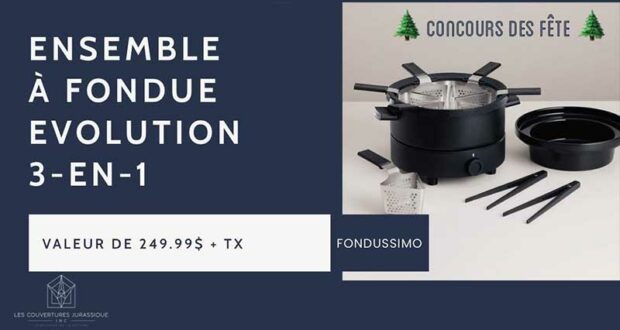 Gagnez un plat à fondue Fondussimo