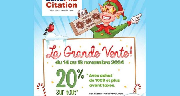 Gagnez une carte-cadeau Buropro Citation de 100 $