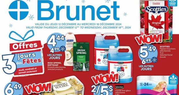 Brunet Circulaire du 12 décembre au 18 décembre 2024