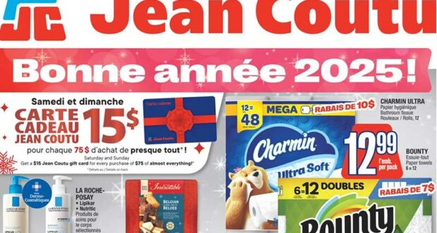 Circulaire Jean Coutu Du 26 décembre au 1 janvier 2025