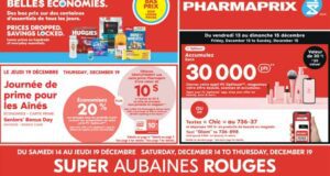 Circulaire Pharmaprix du 14 décembre au 19 décembre 2024