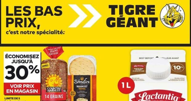 Circulaire Tigre Géant du 4 décembre au 10 décembre 2024