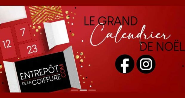 Concours Calendrier de l'Avent L'Entrepôt de la Coiffure