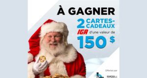 Gagnez 2 cartes-cadeaux de 150 $ chez IGA