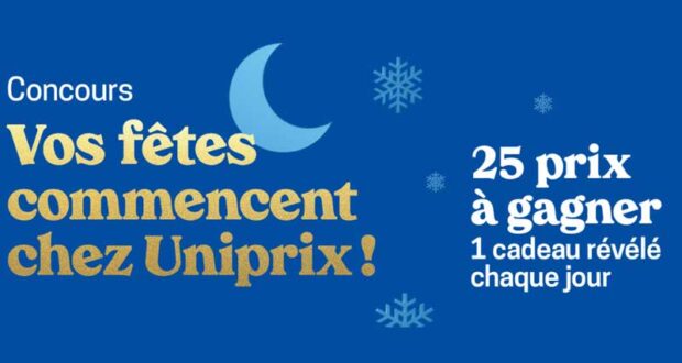 Gagnez 4076$ en prix - Concours Calendrier de l'Avent Uniprix