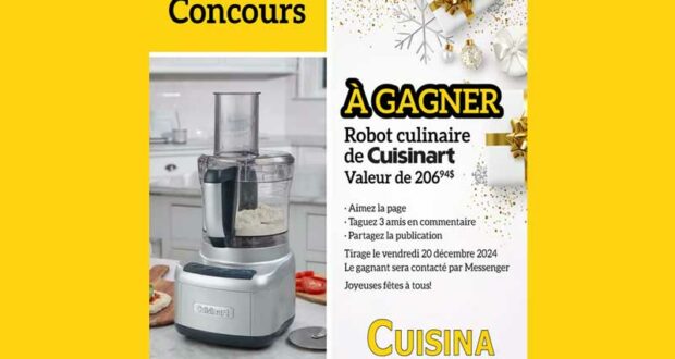 Gagnez un robot culinaire Cuisinart