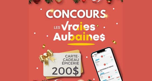 Gagnez une carte-cadeau d'épicerie de 200 $