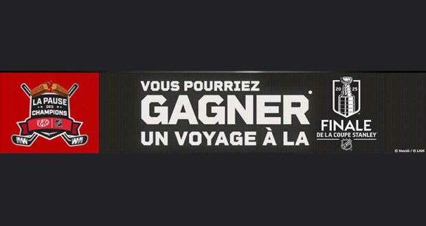 A gagner : Un voyage pour la finale de la Coupe Stanley (10 000 $)