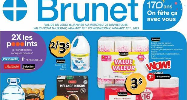 Brunet Circulaire du 16 janvier au 22 janvier 2025