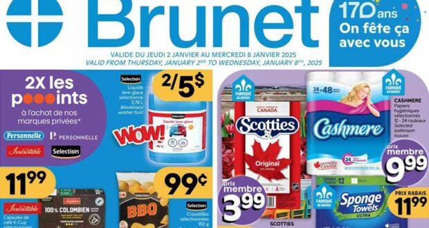 Brunet Circulaire du 2 janvier au 8 janvier 2025