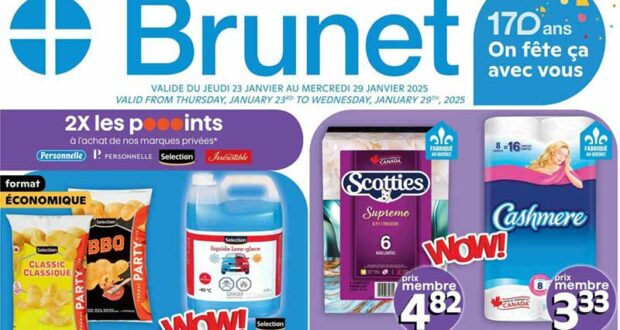 Brunet Circulaire du 23 janvier au 29 janvier 2025