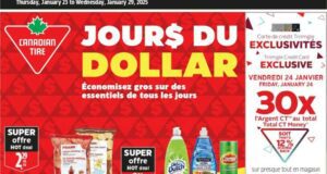 Circulaire Canadian Tire du 23 janvier au 29 janvier 2025