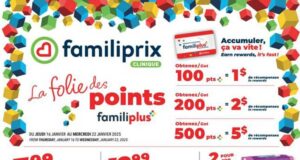 Circulaire Familiprix du 16 janvier au 22 janvier 2025