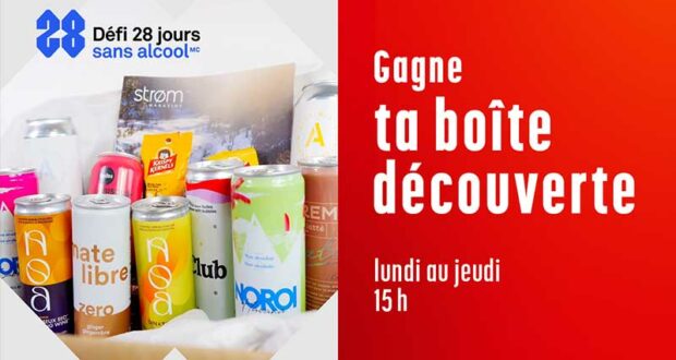 Gagne ta boîte de boissons sans alcool du Défi 28 jours