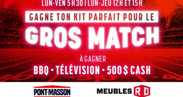 Gagne ton kit parfait pour le gros match (2600 $)