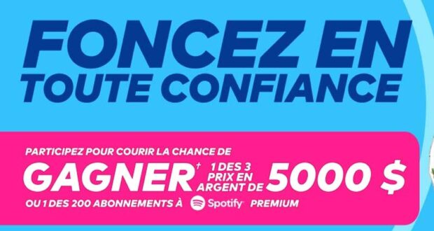 Gagnez 3 prix en argent de 5000 $ chaque