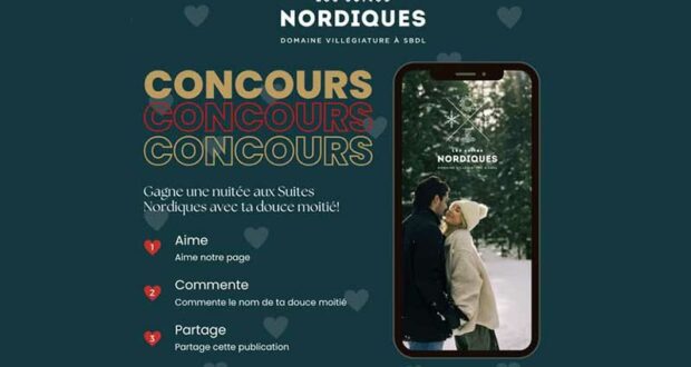 Gagnez une escapade romantique aux Suites Nordiques