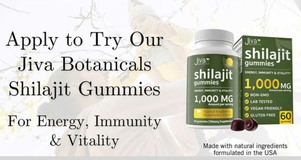 Échantillons gratuits gummies Jiva Shilajit Botanicals