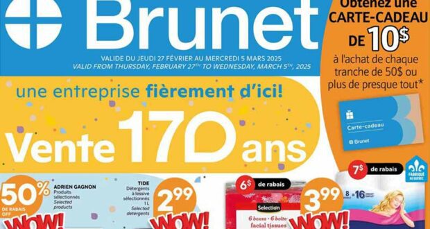 Brunet Circulaire du 27 février au 5 mars 2025