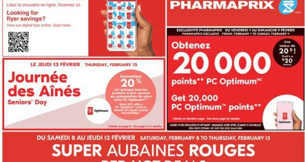 Circulaire Pharmaprix du 8 février au 13 février 2025