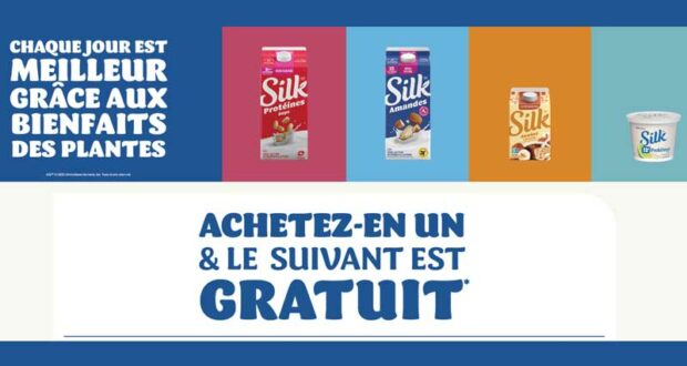 Coupon Silk achetez-en un et le suivant est GRATUIT