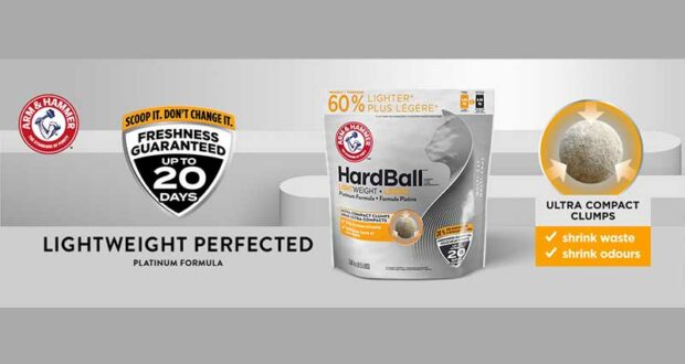 Essayez la litière agglomérante pour chat Harball d’Arm & Hammer