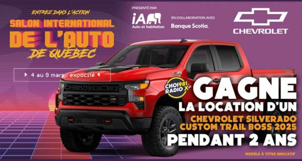 Gagne la location de 24 mois d’un Chevrolet Silverado 2025