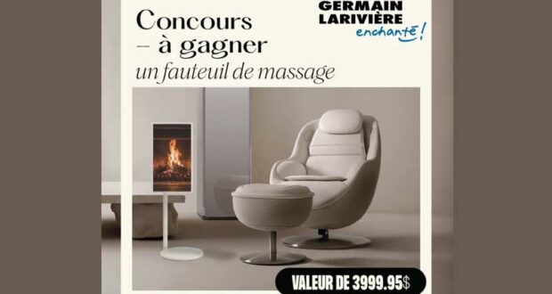 Gagnez un fauteuil de massage de 4000 $