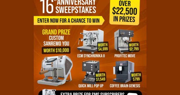 Gagnez une machine Sanremo YOU ​​de 10 000 $