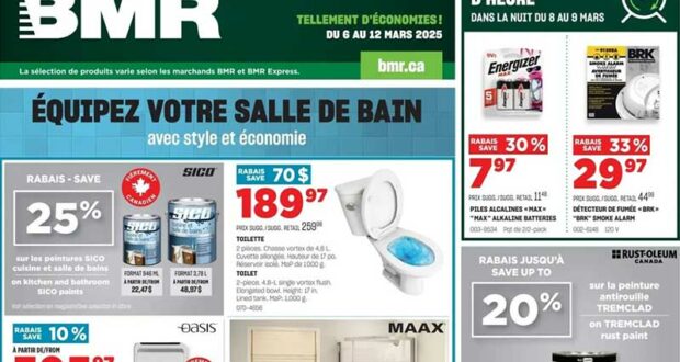 Circulaire BMR du 6 mars au 12 mars 2025