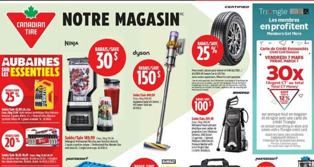 Circulaire Canadian Tire du 6 mars au 12 mars 2025