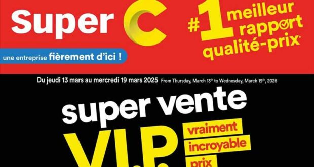 Circulaire Super C du 13 mars au 19 mars 2025