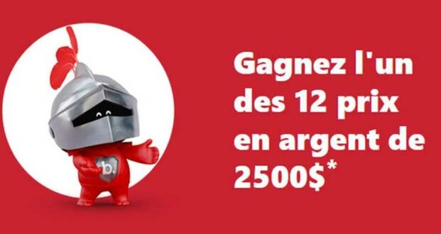 Gagnez 12 prix en argent de 2500 $ chacun