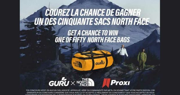 Gagnez 50 sacs North Face Base Camp (200 $ chaque)