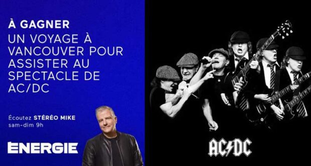 Gagnez Un voyage à Vancouver pour le spectacle de ACDC