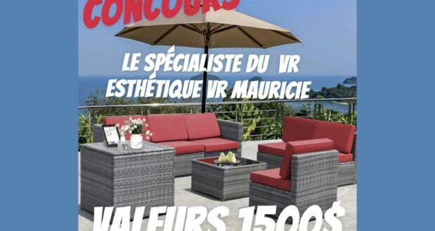 Gagnez un ensemble de salon extérieur (1500 $)