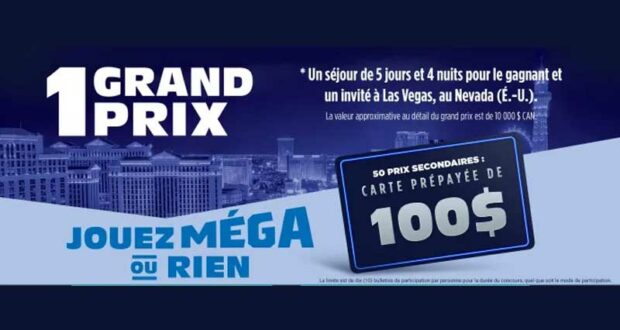 Gagnez un voyage pour 2 à Las Vegas au Nevada (10 000 $)