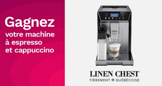 Gagnez une machine à café d'une valeur de 2500 $